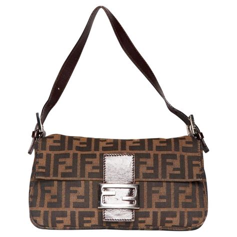 fendi monogram baguette|baguette fendi vintage.